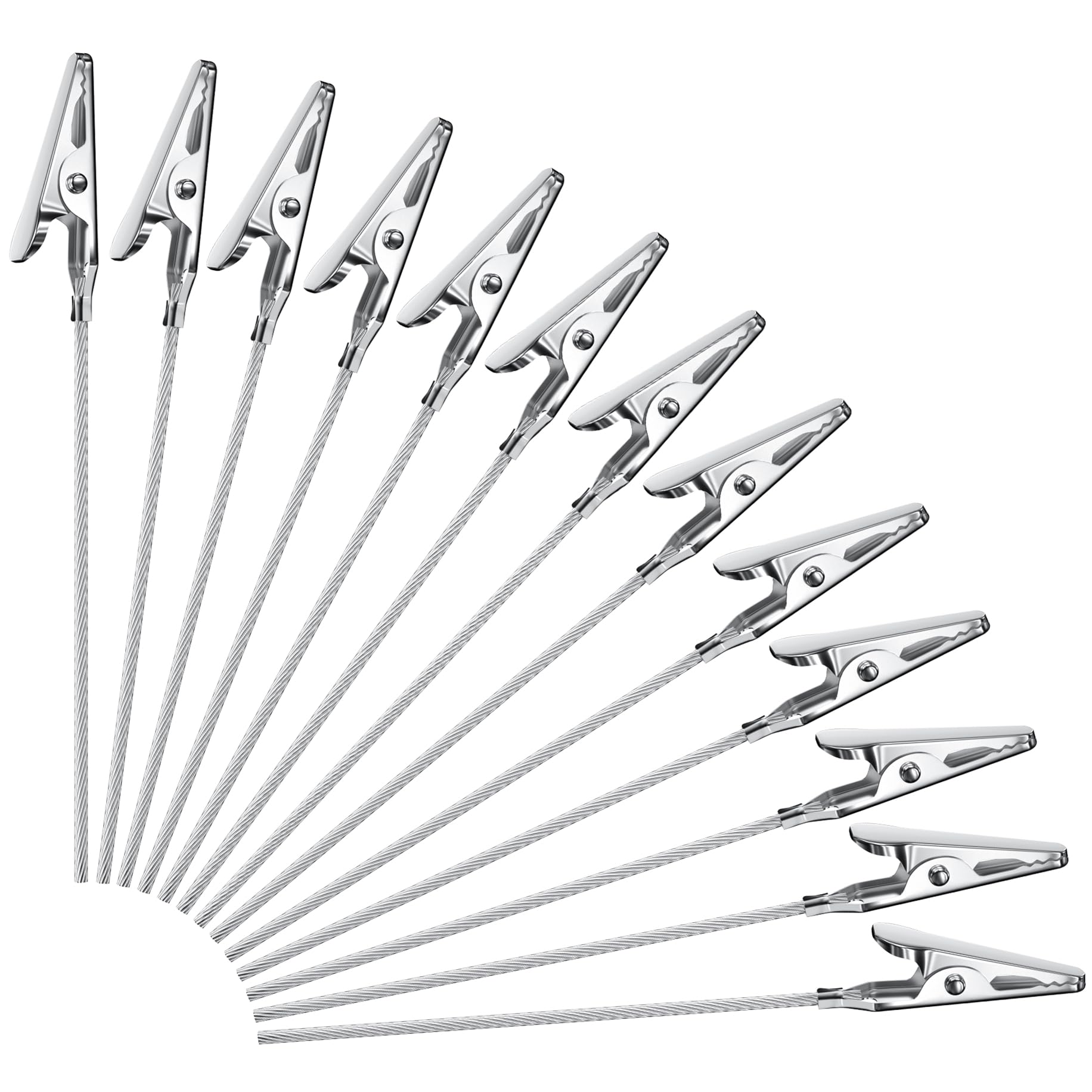 30 PCS Metal Wire Alligator Clips for Craft Photo Card