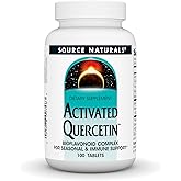Source Naturals Activated Quercetin - Plant-Derived Bioflavonoid Complex - Seasonal & Immune Defense - 100 Vegetarian FriendlyTablets