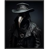 The Plague Doctor Art Poster Print, Haunted Scary Spooky Halloween Wall Art Painting Decor Gallery 29 (The Plague Doctor, 8 x 10 inches, Unframed)