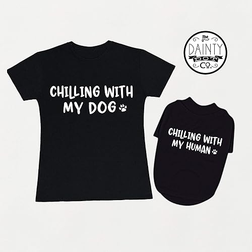 Women's Dog and Owner Matching TShirts Outfits Amazon.co.uk Handmade