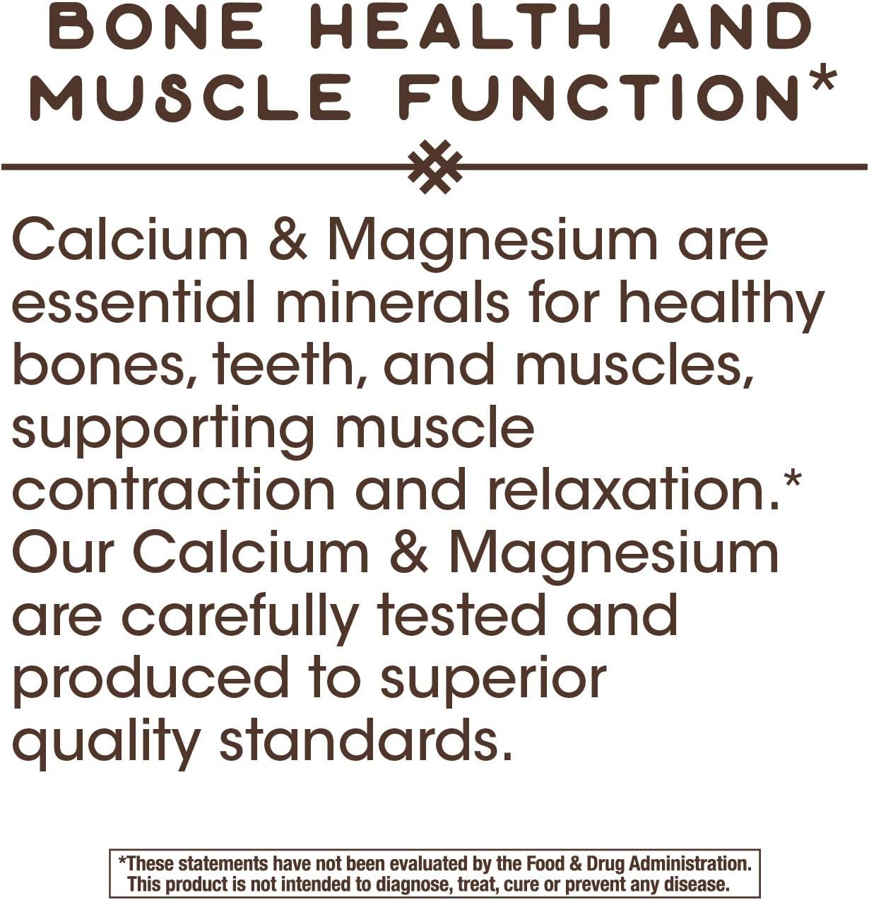 Nature's Way Calcium & Magnesium Mineral Complex, 750 mg per serving, 250 Capsules: Health & Personal Care