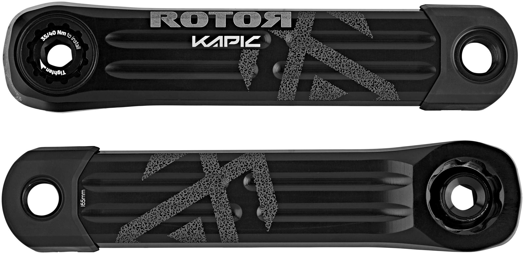 Rotor Unisex - Adult Kapic MTB DM (Direct Mount) XC, Marathon Crank 170 mm, Black