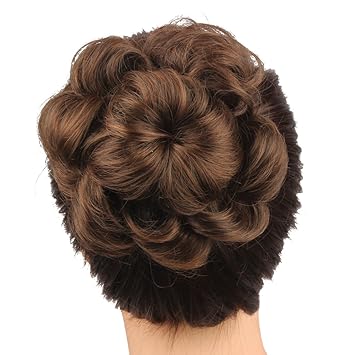 Wig Mall Womens Updo Hairpeice Flower Shape Curl Hair Synthetic