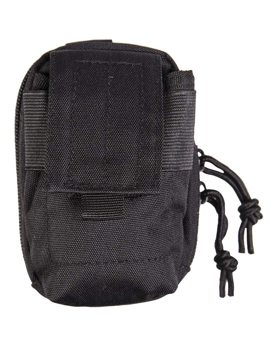 Mil-Tec Padded Belt Bag, black, One Size