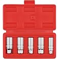 EMENTOL Zündkerzen-Steckschlüssel-Set (5-teilig) – 14mm & 18mm, 3/8" Antrieb, Mit Aufbewahrungskoffer