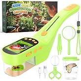 Bug Catcher for Kids,Kids Microscope,3-in-1 Insect Catching Kit for Kid | 2MP Camera Screen STEM Learning Toy,500x Magnification Insect Viewer Nature Exploration Outdoor Educational Gift for Boy Girl