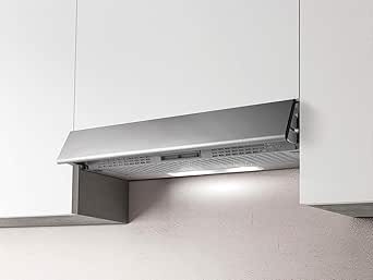 Campana extractora de cocina con instalación bajo armario de 90 cm