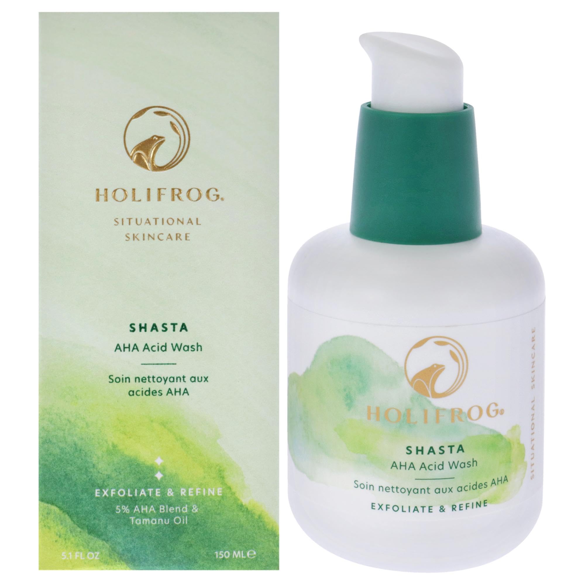 HoliFrog Shasta AHA Acid Wash For Women 5.1 oz Face Wash