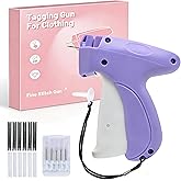 Stitchy Gun-Stitch Gun for Clothes-Tagging Gun for Clothing-Stitchy Quick Clothing Fixer-Includes 6 Needle, 1000 Black & 1000 White Fasteners