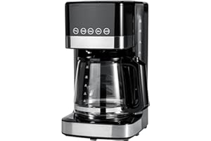 �鶹�� Basics Programmable 12 Cup Drip Coffee Maker, Coffee Machine with Glass Coffee Pot (1.9 Qt), Auto Shut-off, Touch Scre