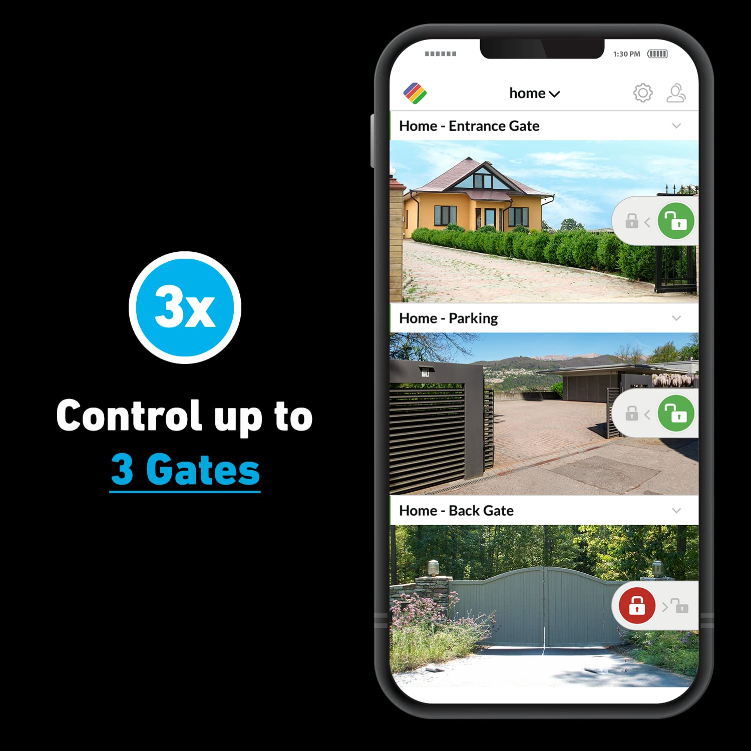 Ismartgate Pro Smart Wi-Fi Gate Opener Compatible with Amazon Alexa, Google Home, Apple Homekit, Samsung Smartthings and IFTTT - View 3