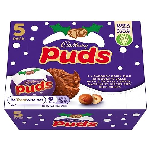 Cadbury Dairy Milk Chocolate Puds 5 pack, 175g