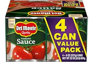 Del Monte Tomato Sauce, 8 oz. Can (Pack of 4)