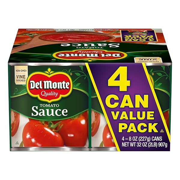DEL MONTE TOMATO SAUCE, 8 OZ. CAN (PACK OF 4)