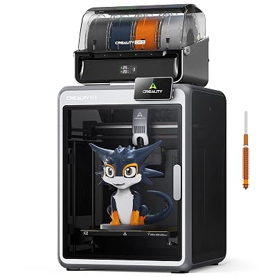 Creality K2 Combo 3D Printer, Multicolor Printing with CFS, Max 600mm/s Printing Speed, Smart Auto Leveling & Al Camera, Next-Gen Direct Drive Extruder, Build Volume 260 * 260 * 260mm