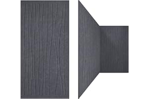 UMIACOUSTICS 3 Packs Large Acoustic Panels,48 x 24 x 0.4 Inches Flame Retardant Sound Absorbing Panels,Decorative Sound Proof Panels in Art Curve Shaped for Wall Door.