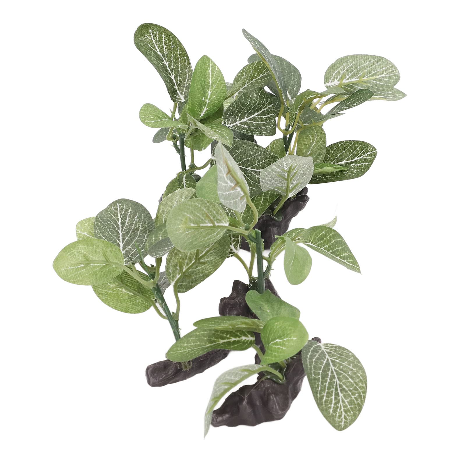 Tissting Aquarium Plants, Realistic Bendable Artificial Aquatic Plants Decor, 2Pcs PE Plastic Underwater Greenery for Fish Tanks and Reptile Terrariums