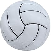 CHORONMO Volleyball Plush Pillow - Fluffy Stuffed Sports Toy Gift for Kids, Durable Sofa Throw Pillow for Bedroom Home Decor