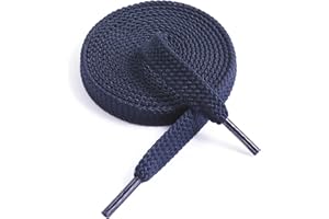 VSUDO Flat Double Layer Shoe Laces for Sneakers, Thick Flat Sneakers Shoelaces