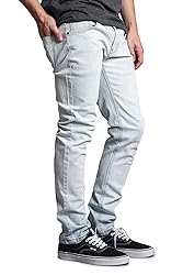 VICTORIOUS Men's Skinny Slim Fit Stretch Raw Denim