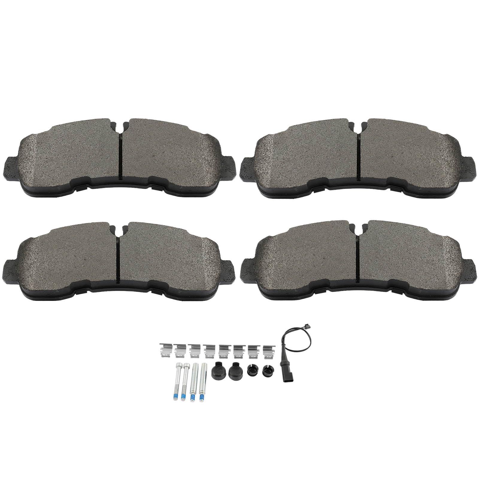 SCITOO D2281 Rear Metal Brake Pads Sets w/Hardware Replacement For Ford For Transit-350 HD 2020-2022 Image