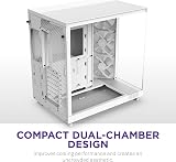 NZXT H6 Flow RGB Compact Dual-Chamber Mid-Tower Case with 3x120mm RGB Fans view 3