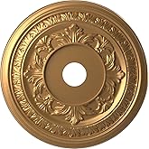 Ekena Millwork CMP22BABGL Baltimore Thermoformed PVC Ceiling Medallion (Fits Canopies up to 7 3/4"), 22"OD x 3 1/2"ID x 1"P, 