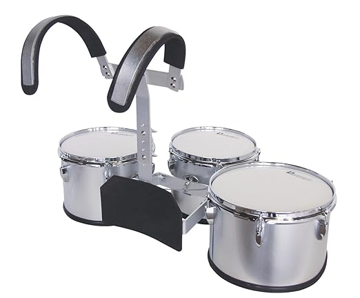 DIMAVERY MT-330 Marschtrommel-Set, silber