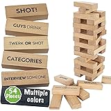 Buzzed Blocks Adult Drinking Game - 54 Blocks with Hilarious Drinking Commands and Games on 40 of Them | Perfect Pregame Part