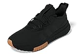 adidas Men's Kaptir 4.0 Sneaker, Black/Black/Gum, 6