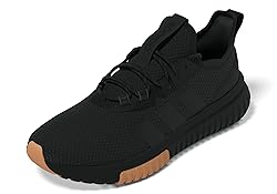 adidas Men's Kaptir 4.0 Sneaker, Black/Black/Gum, 6