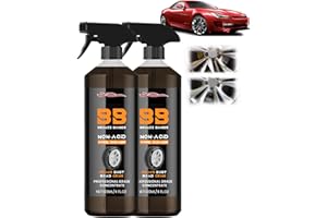 azrian Brake Bomber Cleaner Powerful Wheel Cleaner, Perfect for Cleaning Wheels and Tires Safe On Alloy and Pain,Automobile Wheel Cleaner, 120ml (2pcs)