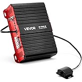 VEVOR Monoblock Car Amplifier, 1500W RMS MAX, 1/2/4 Ohm Stable, 1-Channel Class D Car Audio Amplifier with Remote Subwoofer L