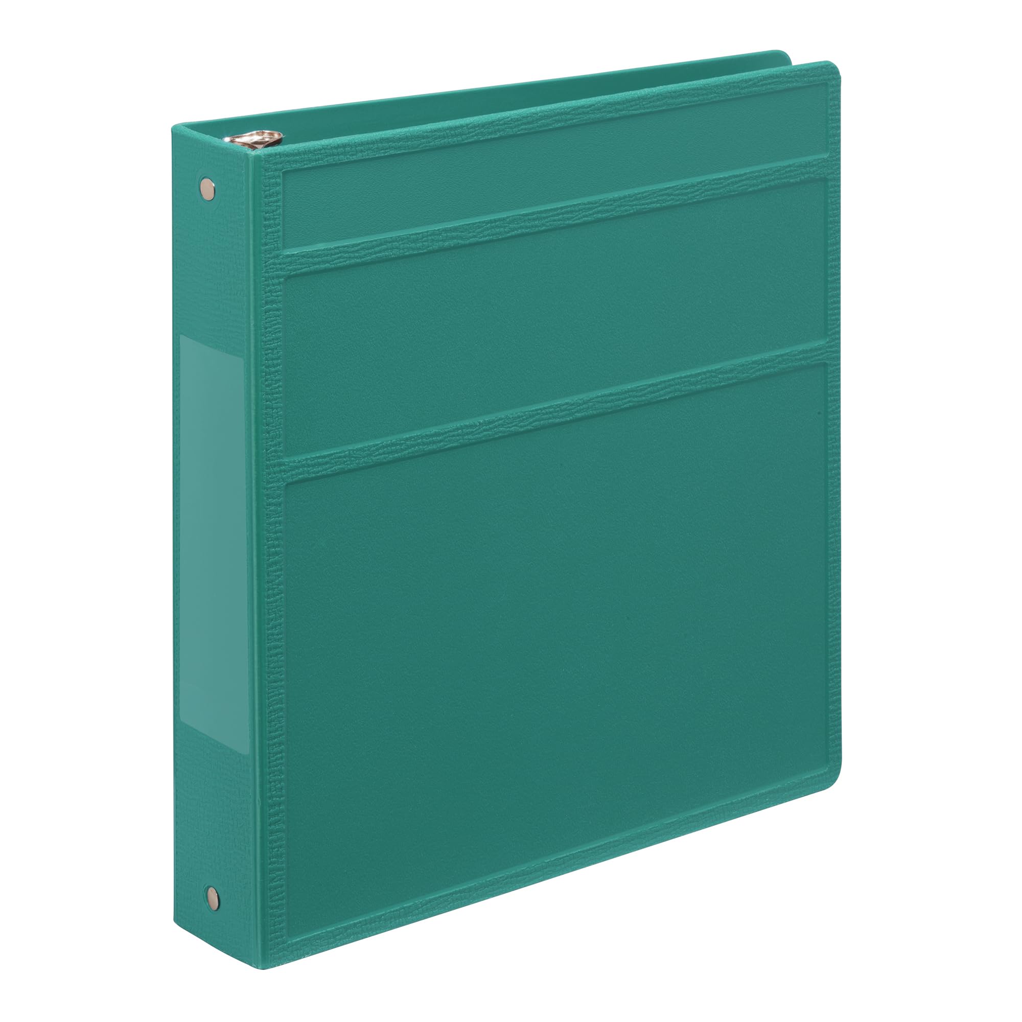 Photo 1 of *Minor Damage*
Carstens 1.5-Inch Heavy Duty 3-Ring Binder - Side Opening, Teal, Durable Plastic, Precision No-Gap Rings, Waterproof Covers, No Pockets, Holds 250 US Letter Sheets, BPA-Free, Made in USA (2043-3R)