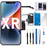 Risidamoy for iPhone XR Screen Replacement 6.1" LCD with Ear Speaker | Display 3D Touch Digitizer Assembly Fix Tool Front Earpiece Proximity Ambient Light Sensor Repair A1984 A2105 A2106 A2108