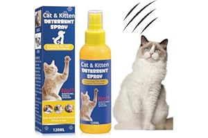 SDEXCSA Cat Deterrent Spray. Cat Repellent Spray for Furniture, Sofa & Plants. Cat Scratch Furniture Protector for Cat Training Aid. 20ML.