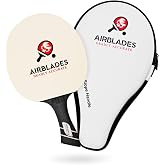 Professional Ping Pong Paddle with Hard Carry Case | Pro Table Tennis Racket | Table Tennis Paddle with Ergonomic Performance-Engineered Angled Handle | 5 Blades of Wood with Premium Rubber and Sponge
