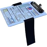 Crystal Pilot IFR Kneeboard,Aviation Kneeboard Strap&amp;Pen Holder for Pilots | Aviation accessories with color-coded marking to quick reference, fits in flight bag, pilot training kneeboard