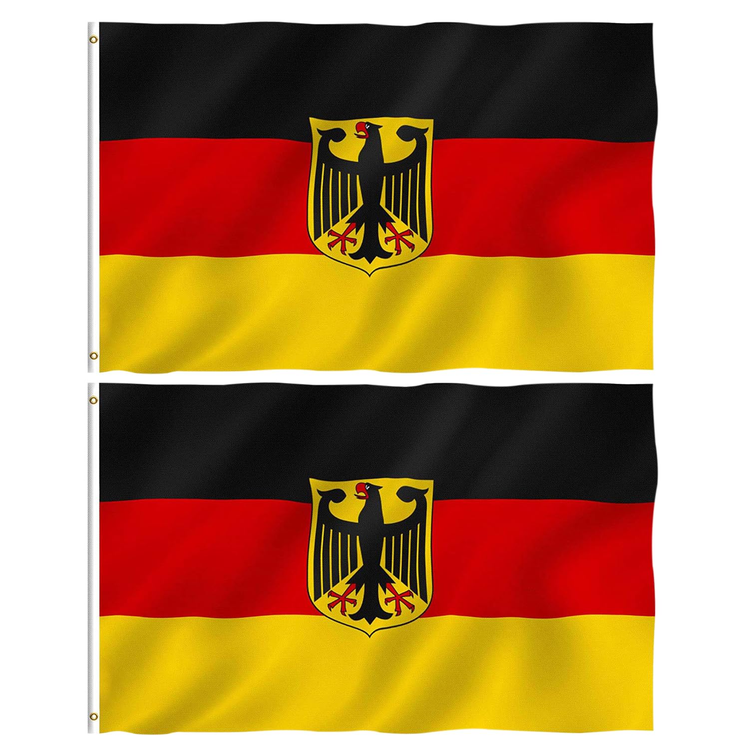 1 Piece Of German Eagle Flag, Polyester Flag, Large National Flag, Flag With Hole For Flagpole, Fan Party Decoration Bunting, Cheering Flag (90 * 150Cm)