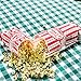 Fit Meal Prep 300 Pack Paper Popcorn Bags Individual Servings 1 Oz, Classic Red & White Striped Popcorn Sleeves, Disposable Popcorn Bags Bulk for Party Popcorn Machine Movie Nights