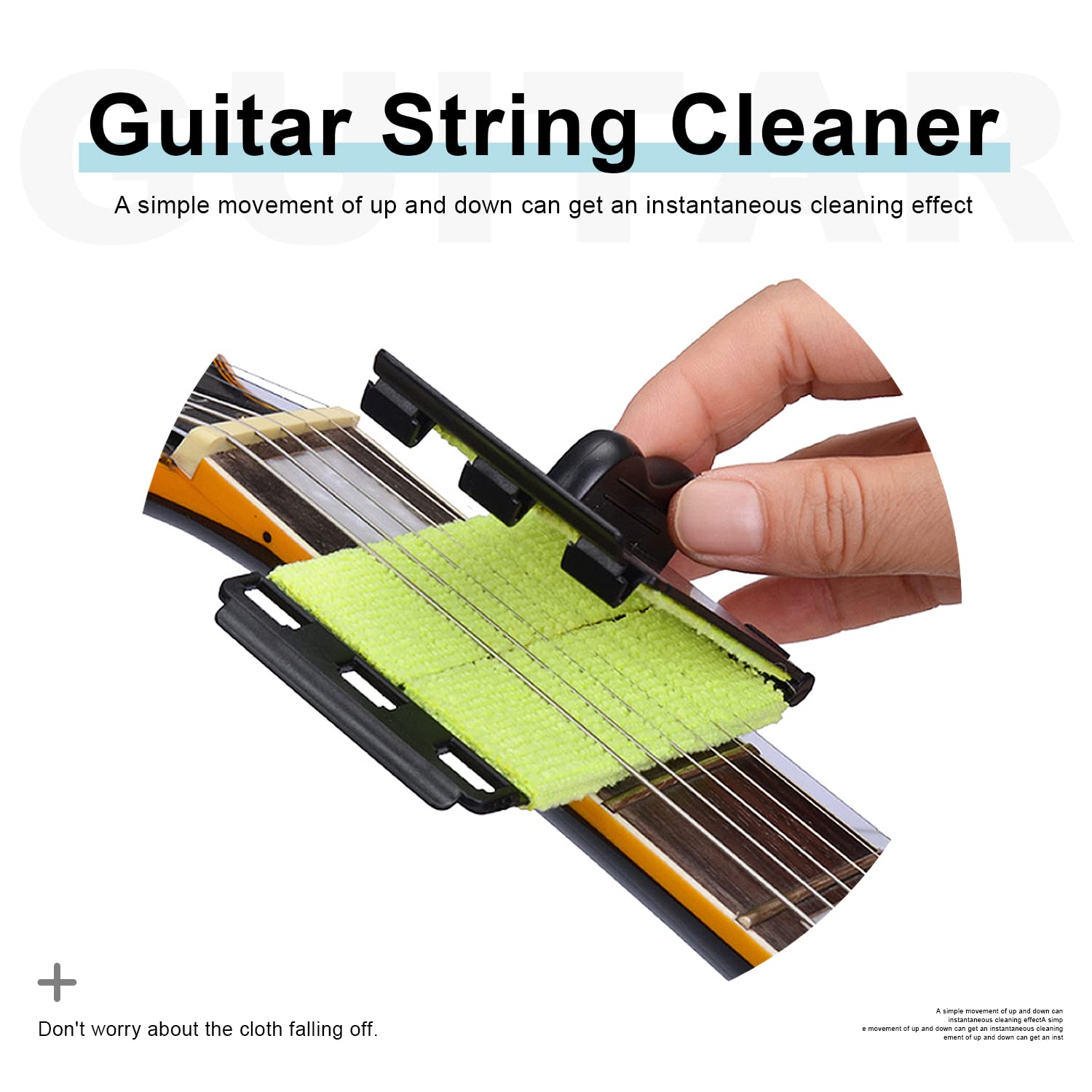 Mua MAXCHEER Guitar String Cleaner Scrubber, Fingerboard Cleaning Cloth ...