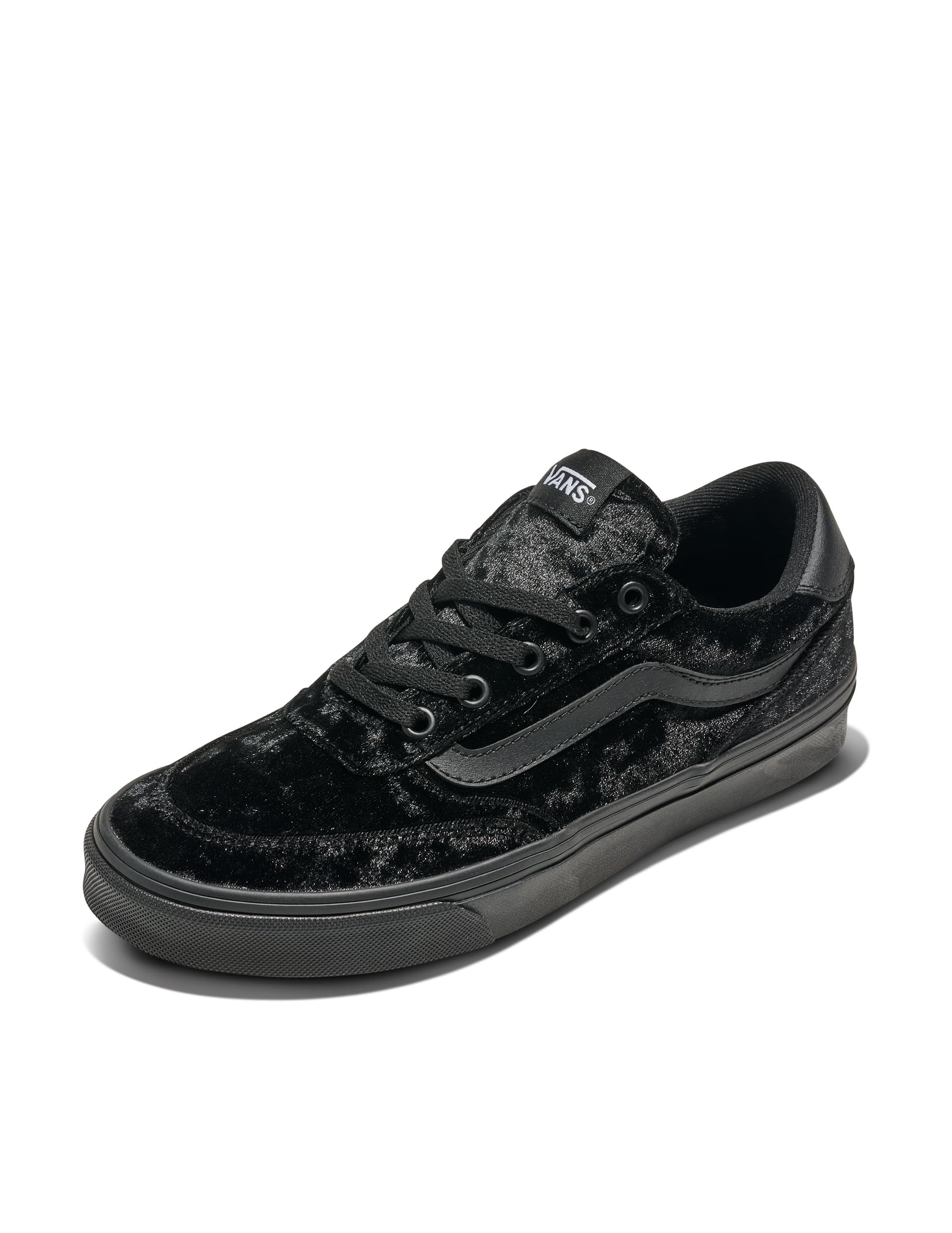 Vans Women's Brooklyn LS Shoe | Low-Top Sneakers for Everyday Wear, Walking, Work & Fashion, Velvet Black, 8.5 Image