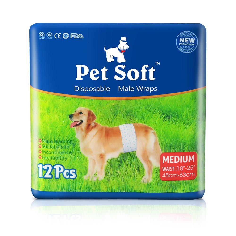 Buy Pet Soft Disposable Dog Wraps Disposable Male Dog Diapers for