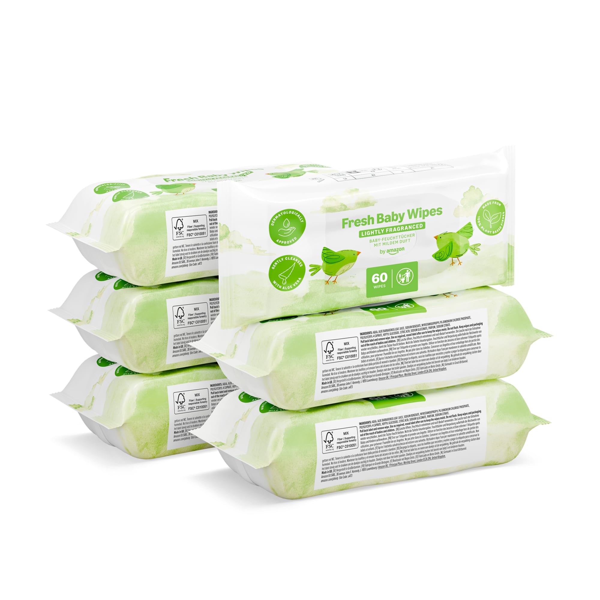 by Amazon Fresh Baby Wipes, 36...