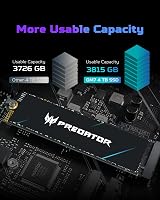 Acer Predator GM7 2TB NVMe PCIe 4.0 M.2 2280 SSD 7200 MB/s view 8