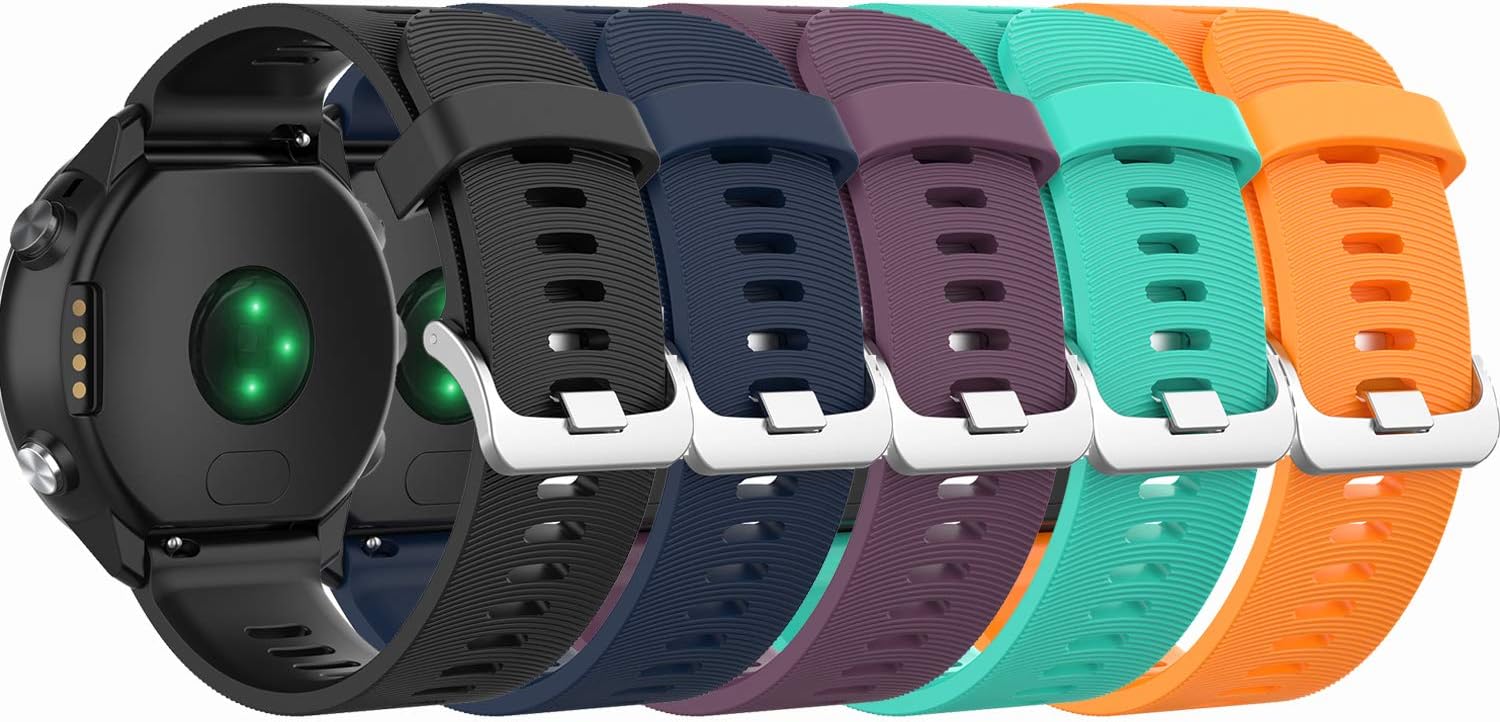 Chofit 5 Pack Band Compatible With Samsung Galaxy Watch Active 2 Bands Soft Silicone Replacement Wristband Straps Compatible With Galaxy Watch Active 2 40mm 44mm Watch Black Navy Purple Blue Orange Amazon Ca Cell Phones Accessories