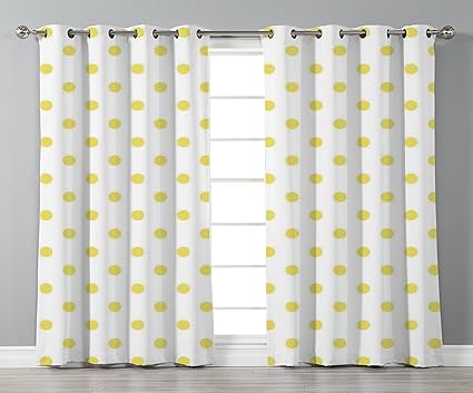 Amazon Com Iprint Stylish Window Curtains Polka Dots Retro Small