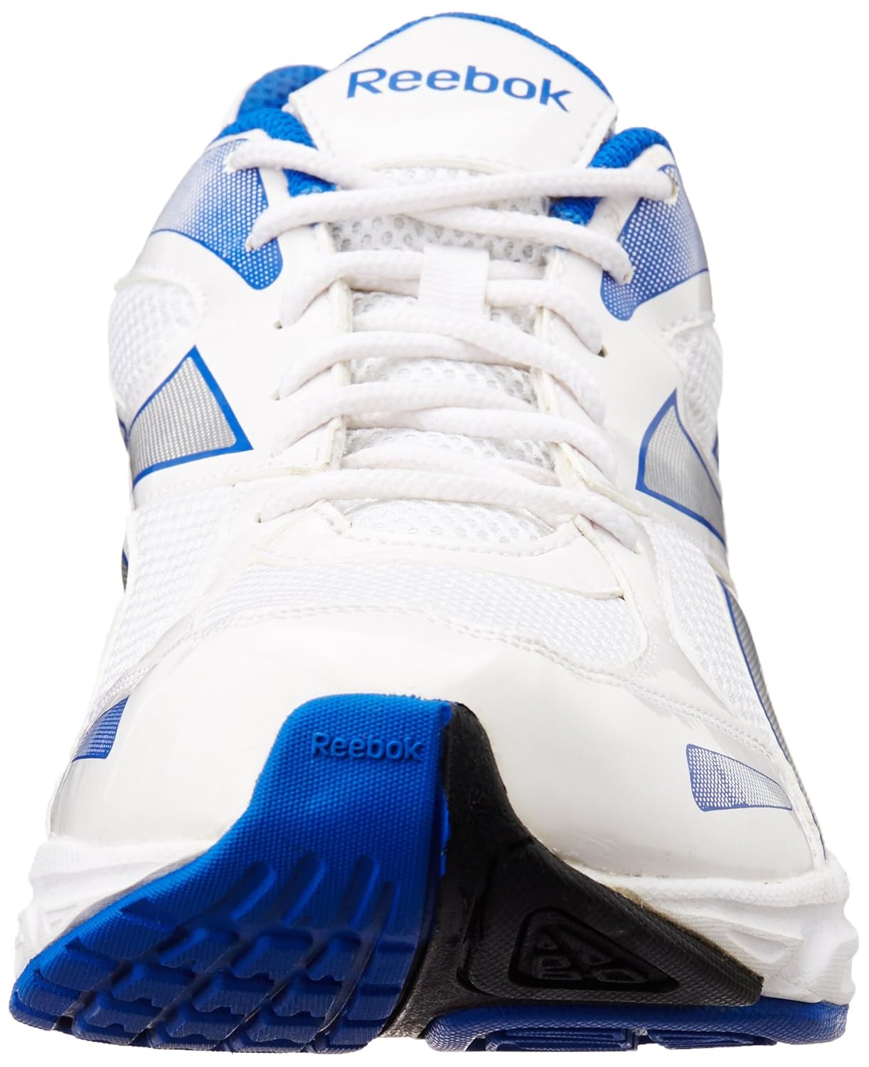 blue and white reebok shoes