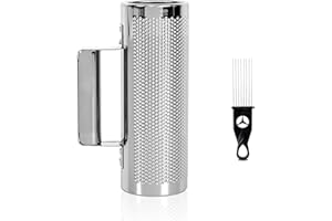 YAYUZEST Guiro Instrument Stainless Steel Guiro 8" 3" Professional Metal Shaker with Scraper, Band Accompaniment Sand Hammer Latin Musical Training Tool Percussion Instruments