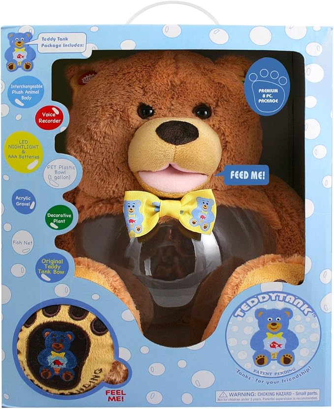 stuffed animal fish tank